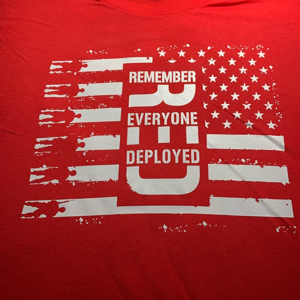 Remember Everyone Deployed 2XL Shirt - Picture 2 of 3